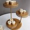 3-Tier Metal Gold Cupcake Tower Dessert Stand Wedding Party Decorations